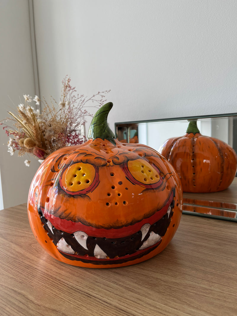 Abóbora de Cerâmica Halloween
